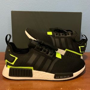 Adidas NMD R1 Black/Volt Size 12 Brand New
